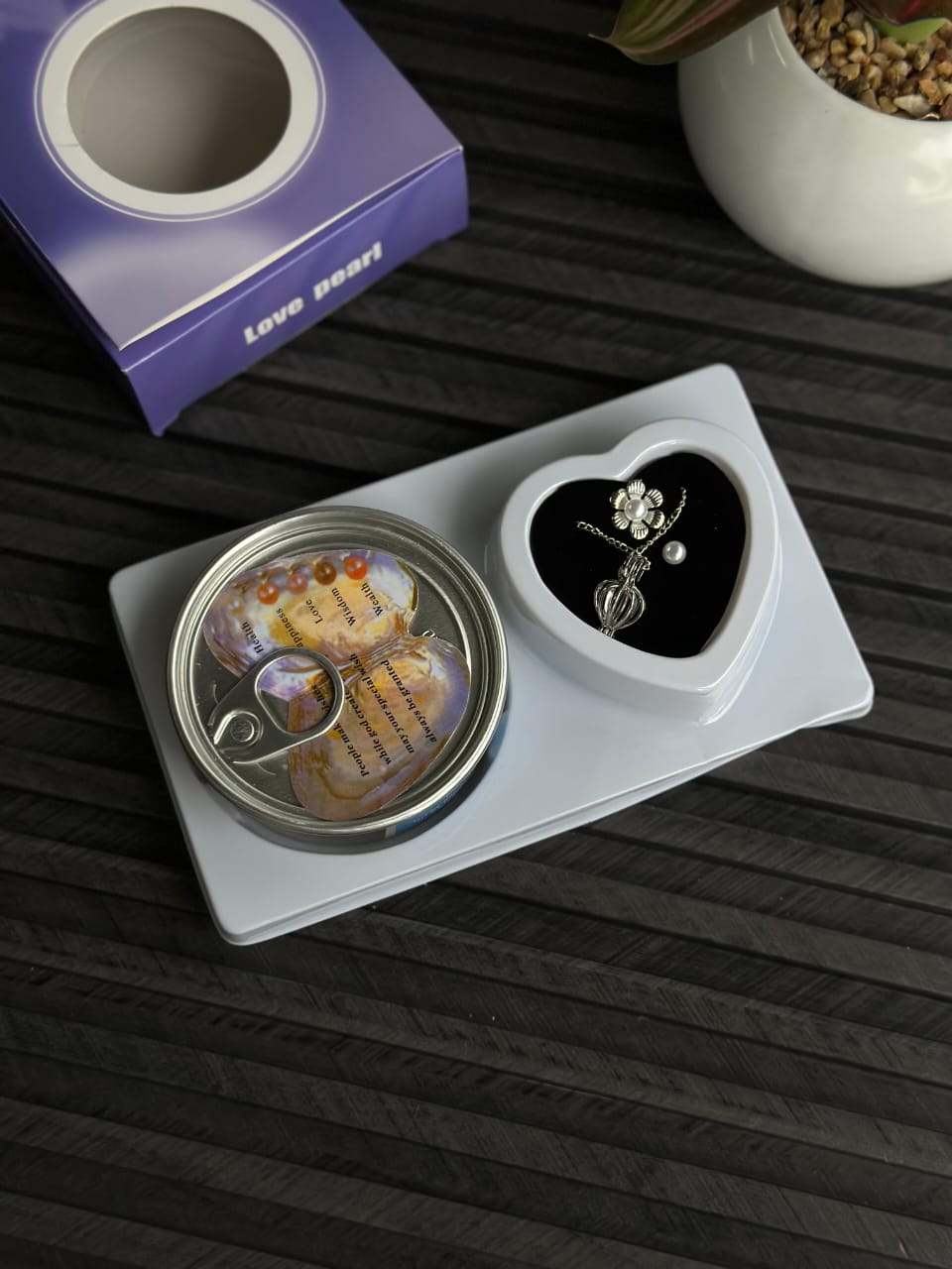 Love Bean Surprise Can  Romantic Necklace Gift