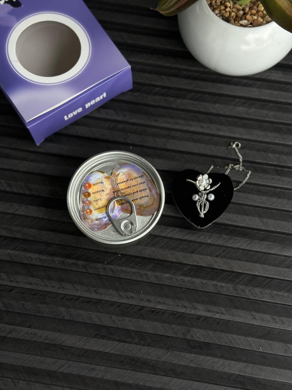 Love Bean Surprise Can  Romantic Necklace Gift